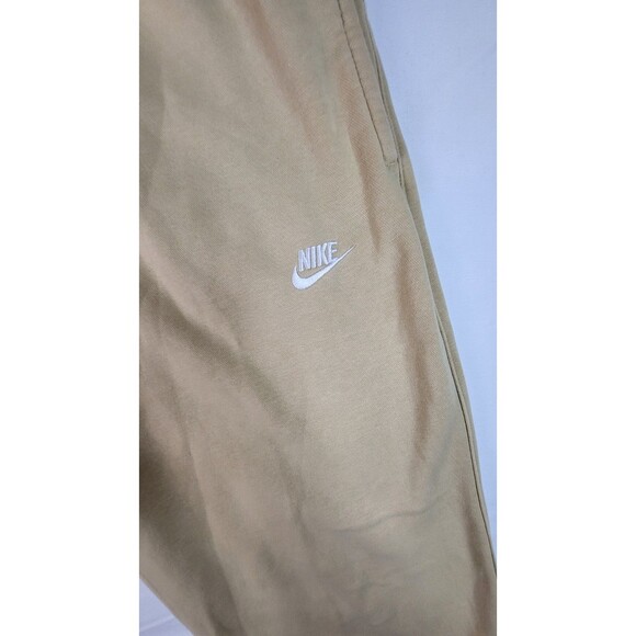 VTG Nike Joggers Sweatpants Mens Large Tan 3 Pocket Embroidered Swoosh - Picture 3 of 9